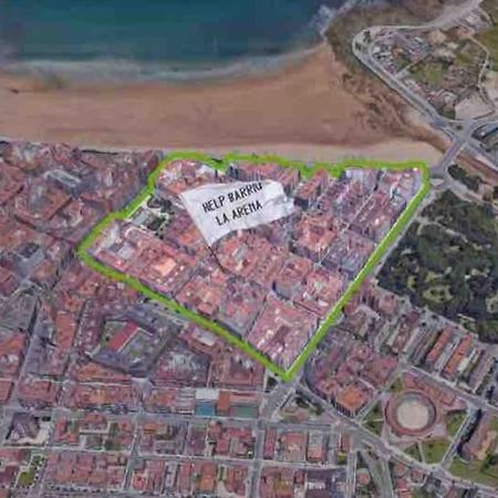Apartamento A 100Metros De La Playa De San Lorenzo Gijon Bagian luar foto